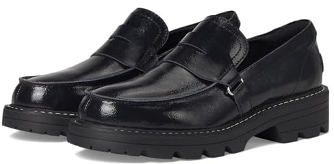 Sorel Womens Revel Ave Loafer, Black/Chalk, 8.5 UK