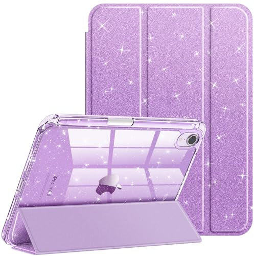 Fintie Funda delgada para iPad Mini 7 (A17 Pro, 7ª generación) 2024 / iPad Mini 6 (6ª generación) de 8.3 pulgadas - [Soporte para lápices integrado] Funda brillante a prueba de golpes con carcasa