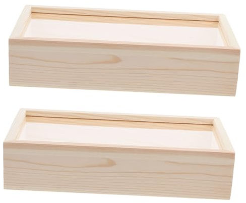 WHAMVOX 2stücke Kreativer Rahmen Für Getrocknete Blumen Und Pflanzen Aus Acryl Mit Elegantem Holzrahmen Für -präsentationen Und Individuelle Arrangements Für Wohnzimmer Und Dekoration