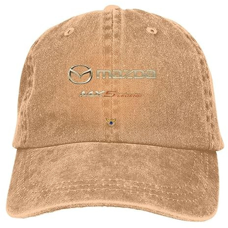 Lhuayeu Auto Kappe für Mazda MX-5 2015-2023 2024 2025, Baseballkappe Basecap Mütze Basecap Herren Unisex, Größenverstellbar,A