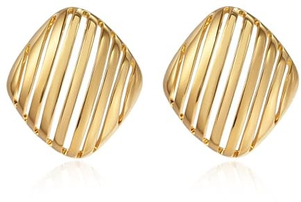 14k Vergoldet Lange Gold Tropfen Ohrringe Damen Leichte Statement Minimalistisches Modern Design Hypoallergen Ohrringe