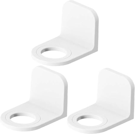 Toyvian 3pcs No Drilling Soap Bottle Dispenser Holder Hooks Wall Mount Shampoo Lotion Holder for Bathroom Kitchen Hotel Strong Adhesive Compatible Easy Peel and Stick Installation