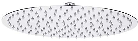 Sanlingo Regendusche Duschkopf, großflächiges Duscherlebnis, Edelstahl 20 cm Durchmesser, mit Antikalk Düsen und Kugelgelenk