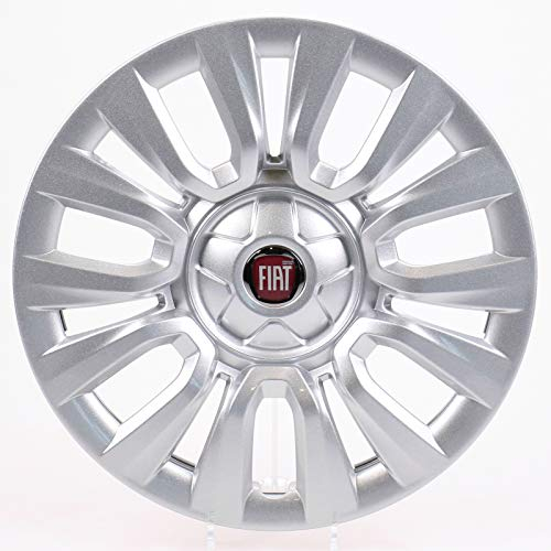 Fiat Original Radkappe 15 Zoll Silber Tipo ab 2015, Kunststoff, Acrylnitril-Butadien-Styrol, Radzierblende, 1x 735650524