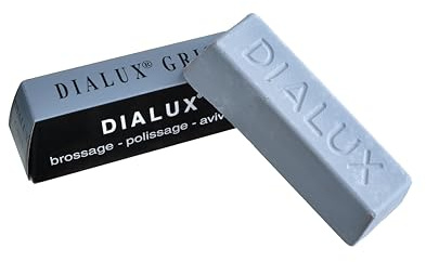 Dialux GREY Premium Polishing Compound Bar 100g for Cutting Polish of Stainless Steel and Platinum