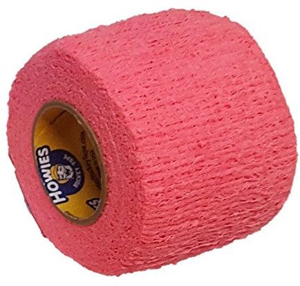 Howies Schlägertape Profi Stretch Grip Hockey-Tape, Griptape (pink), 4,57 m