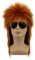 Yuehong Mullet Stil Heavy Metal Halloween 70er 80er Jahre Rot Orange Perücke Für Männer Frauen Spiked Rocker