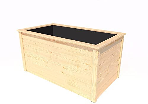Weka Hochbeet Natur 133x72x70cm Blumenkasten Pflanzkasten Gemüsebeet Frühbeet