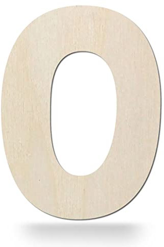 Kleenes Traumhandel Holzbuchstaben - Buchstabe aus Holz - Buchstaben für Türbeschriftung - Alphabet aus Holz für Kinderzimmer, Wohnzimmer u.v.m. - (7,5 cm, Großes O)