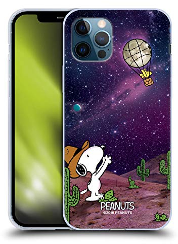 Head Case Designs Offizielle Peanuts Nebelfleck-Ballon Woodstock Snoopy Raumcowboy Gelhülle [Militärischer Schutzgrad] Kompatibel Mit Apple iPhone 12 / iPhone 12 Pro Und Kompatibel Mit MagSafe