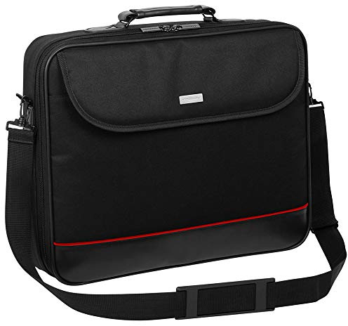 Laptop Tasche passend für Lenovo V17 (17,3'') | Notebook Hülle Umhängetasche Aktentasche mit verstärkten Schutzrahmen | MX Schwarz