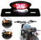 JMTBNO Motorrad 14 LED Rücklicht mit Blinker Bremslicht Hinten Kennzeichnenleuchte Retro E-geprüft 12V Universal für Cruiser Bobber Chopper Cafe Racer Scambler Street Bike Custom