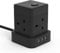 Cube Extension Lead 3M With USB Slots, Baykul 4 Way Extension Cord With 3 USB Ports, Black Long Power Strip With Switch Multi Plug Extension Cable With Overload Protection For Home Travel Office Dorm