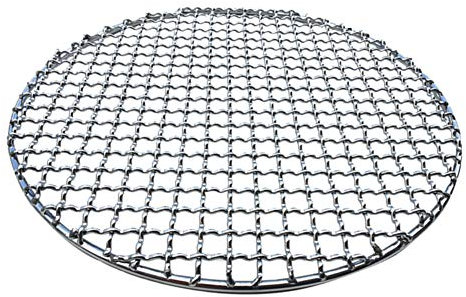 Rundes Grillgitter, Mehrzweck-Edelstahl-Grillnetz, Bratennetz, antihaftbeschichtet, Grillroste, Grillblech, Drahtbackform, Grillrost, Kühlgitter (15 cm)