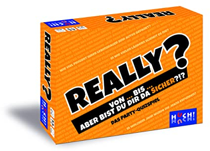 HUCH! | 882431 | Really? | Das Party-Quizspiel | Schätzspiel | 200 irrwitzige Fragen aus der Kategorie unnützes Wissen | für 3 bis 30 Spieler ab 10 Jahren | In wie vielen Ländern schneit es nie?