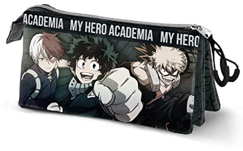 KARACTERMANIA My Hero Academia – Federmäppchen 3 Fächer '23 x 11 x 10' – recyceltes Material, Mehrfarbig, modern, Mehrfarbig, Modern