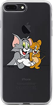 Funda para teléfono móvil de ERT GROUP para Apple iPhone 7 Plus/ 8 Plus Original y con Licencia Oficial de Tom and Jerry con diseño 005, parcialmente Transparente