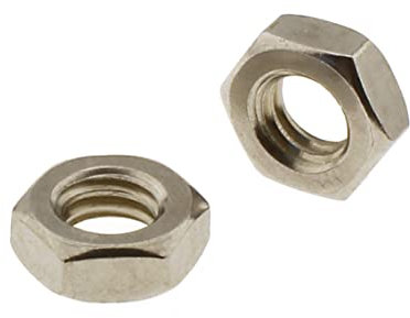 Screws4Bikes | 25x 3/8-26 UNC Sechskantmutter niedrig Zoll | Edelstahl