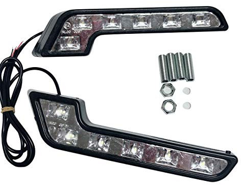 Ghulumn 2X 12V Super DRL LED Luci di Marcia Diurna per Impermeabile LED Luci di Guida Fendinebbia