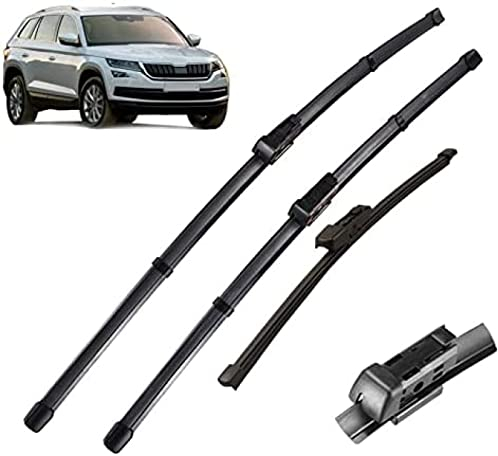 Wischer Teile Wischer LHD Front & Heck Wischerblätter Set für Skoda für Kodiaq 2016 2017 2018 2019 2020 Windschutzscheibe Windschutzscheibe Fenster 24 21 13