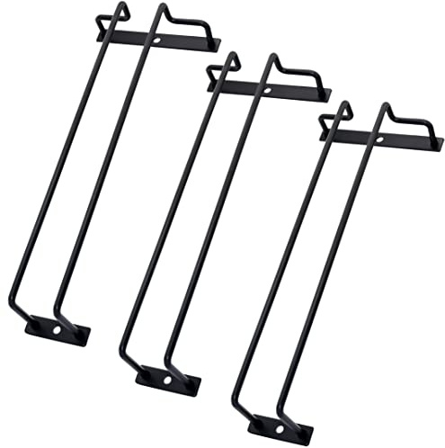 zoohot Weinglasregal, Stielglashalter, Gläser, Aufbewahrung, Aufhänger, Metall, Organizer für Bar, Küche, 27 cm, Schwarz