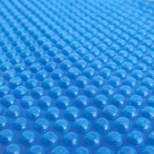 AURSK Solar Pool Cover,12mil 12x24 Foot Solar Pool Blanket for In-Ground Swimming Pools,Rectangular Thermal Pool Cover,Blue,12x24 FT
