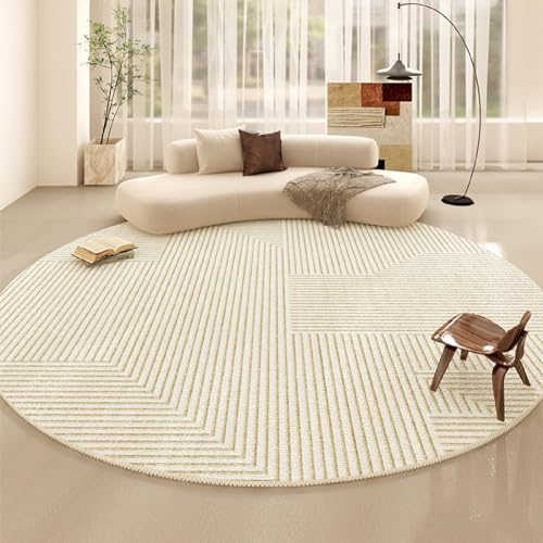 iyoimono CremeTeppich Groß Beige Baumwollteppich Bohemian Marokko Modern Waschbar Vintage für Schlafzimmer Wohnzimmer Küche Indoor Outdoor