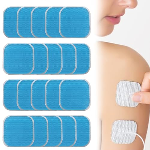 Actsime 5 Ersatzsets (20 Stück) Gel Pads Kompatibel mit Beurer EM 59 Heat Geräten, Ersatz Gel Pad kompatibel mit EM 59 Menstrual Relax TENS & Wärme, 45 x 45 mm
