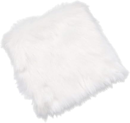 Washable Nail Mat Soft Fur Background Photo Tool Table Mat Manicure Practice Cushion (White)