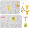 PandaHall 2pcs Animal Resin Mould Insect Bee Butterfly Pendant Silicone Molds with Earring Hooks Jump Rings for Epoxy Casting Crafts Jewellery Making