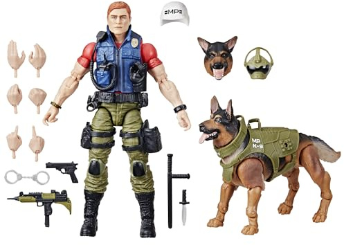 G.I. Joe Classified Series #157, Christopher Law Lavigne & Order, Collectible 6 Inch Action Figure & German Shepherd Dog Figure with 14 Accessories