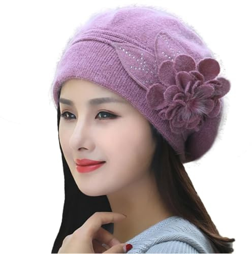 Sopodbacker Strickmützen Hüte Mützen Caps Beanie Mischhut Beanie Hüte Mützen Erwachsene Baumwolle Lederrot