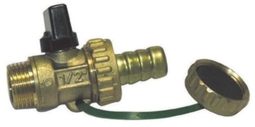 BUGAT 354-111-04 Rubinetto Scarico Caldaia Leva Alluminio 1/2'' DN 10 PN 16, Multicolore