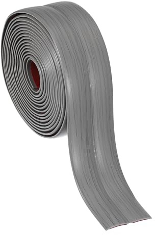 PATIKIL Wall Corner Protector 4cm x 3 Meters, Self Adhesive Wall Corner Guard Edge Protector Flexible Peel and Stick Molding Trim for Ceiling Countertop, Gray Wood Grain