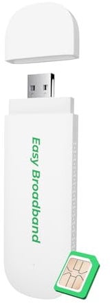EIOTCLUB Dongle USB 4G LTE con WIFI 6 - Punto de acceso móvil para portátil/PC/Tablet/teléfono, Internet Stick Plug & Play con tarjeta SIM gratis, módem WiFi de viaje
