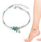 OHREN Bracelet de Cheville Bohème Étoile de Mer Perles de Plage pour Femmes et Filles