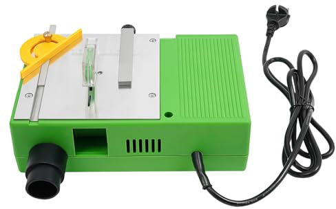 Mini sega circolare da tavolo, verde, mini sega elettrica da tavolo, multifunzione, per uso domestico, lavori di lavorazione del legno, 265 x 195 x 83 mm