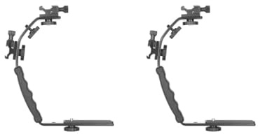 2 Set of Camera Bracket Mount Padded Hand Grip for Photo Studio DSLR Camera Camcorder