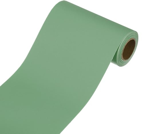 sourcing map Peel and Stick Wallpaper Borders 5m x 10cm Green | Self Adhesive,Mirror Frame Trim Tape,for Kitchens Decor Bedroom Bathrooms