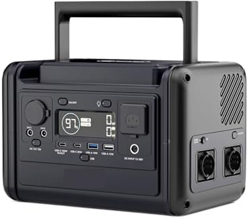 T300 Portable Power Station 300W/230Wh LiFePO4 Battery Intelligent LCD Display 9 Outpots Fast Charging 0-80% In1 Hour Ultra Fast Charging