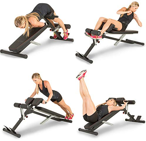 FITNESS REALITY X-Class Light Commercial Multi-Workout Hyperextension Bauch- und Rückentrainer, Schwarz
