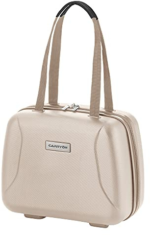 CarryOn Skyhopper Beauty Case Damen - Hartschale Kosmetikkoffer 13 L - Handgepäck (Champagner)