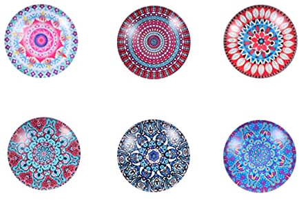CLISPEED 6 Piezas Calendario Magnetico para Heladera Casillero De Mensajes Imanes Pegatinas De Nevera Imanes Decorativos para Nevera Imanes De Nevera Redondos Foto Refrigerador Vidrio