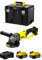 Smerigliatrice Angolare STANLEY FatMax SFMCG400M2T (2 Batterie 4,0 Ah + Caricabatteria + TSTAK VI)