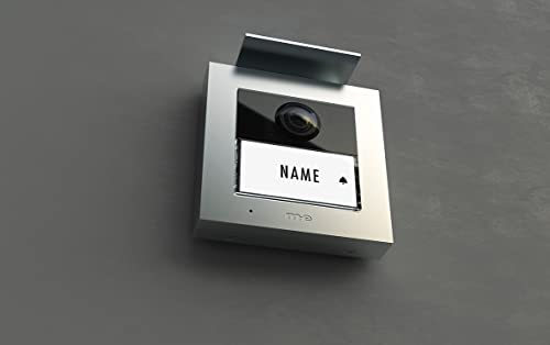 m-e VDV-2010 S Vistadoor - Stazione esterna per citofono 1 casa di famiglia, in alluminio, colore: Argento