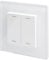 Retrotouch 2802 Friends of Hue Smart Switch - White Plain Glass, 86.0 mm*14.0 mm*86.0 mm