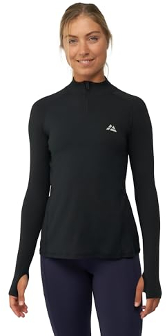 DANISH ENDURANCE Sport-Shirt, Stretch, Langarm, für Damen S Schwarz