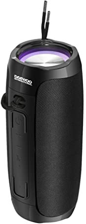 DAEWOO INTERNATIONAL Altavoz Bluetooth DBT-25B, Altavoz Inalámbrico Portátil, Altavoces USB Bluetooth, LED RGB, Potencia 16W, Función Manos Libres, Color Negro