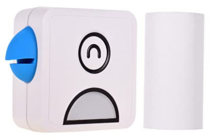 L2 Mini Fotodrucker Thermofotodrucker 300dpi BT Wireless Receipt Label Sticker Maker für Arbeitsplan Memo Studiennotizen Listen Journaldruck Kompatibel mit Android iOS Smartphone, Blau