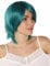 Prettyland Grün Damen Herren Mittellange Kurzhaar glatte Perücke Gestuft Ribbons Almark The Gundam wig C1491
